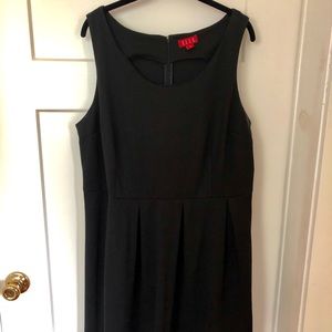 Elle Black Cocktail Dress w/scalloped bottom - 1X